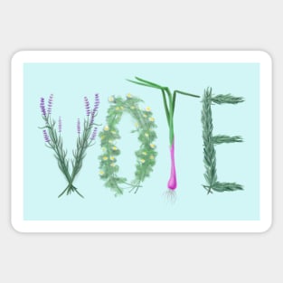 Vote (Herb Garden) Sticker